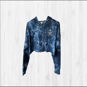 Women’s Tie Dye Cropped Hoodie Riviera Maya Mexico Vacation